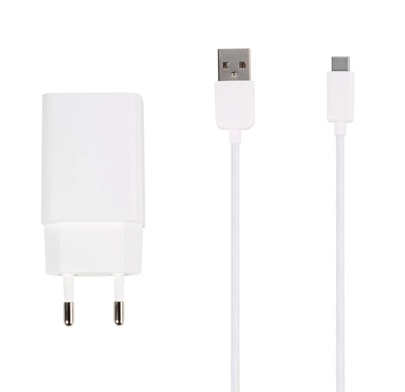 Vivanco Hjemmeoplader 3A 15W + USB-C kabel Hvit - 2862146