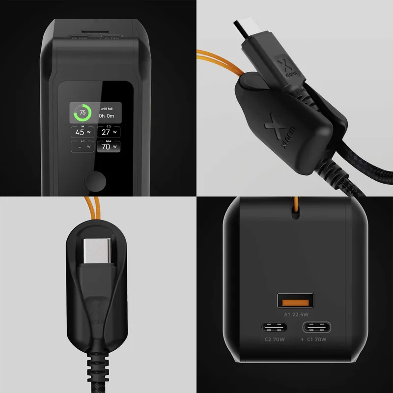 Xtorm GRS NextGen Power Bank 70W 27.000mAh USB-C/C/A Sort - 9510363