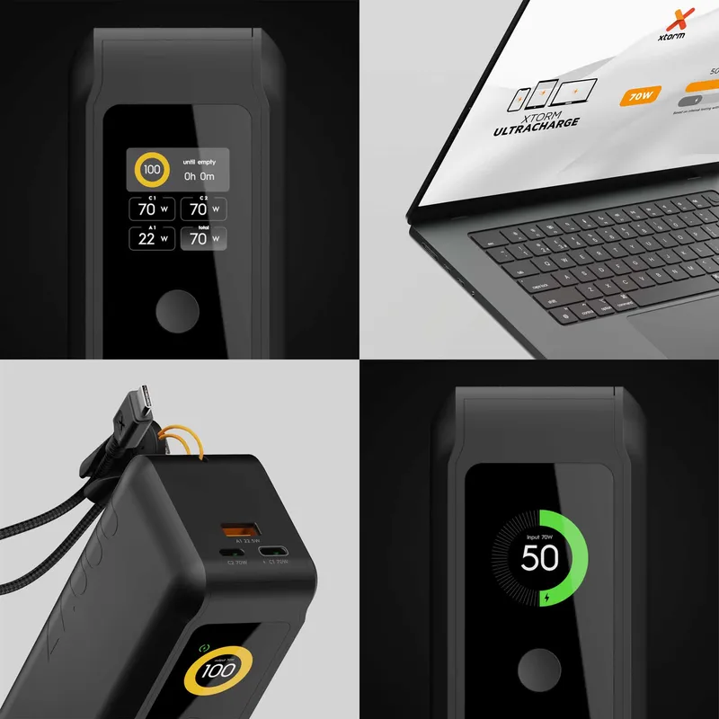Xtorm GRS NextGen Power Bank 70W 27.000mAh USB-C/C/A Sort - 9510363