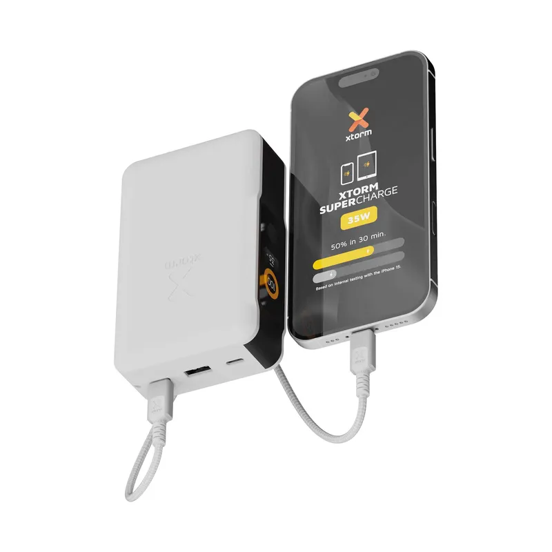 Xtorm GRS NextGen Power Bank 35W 20.000mAh USB-C/C/A Hvid - 9510359