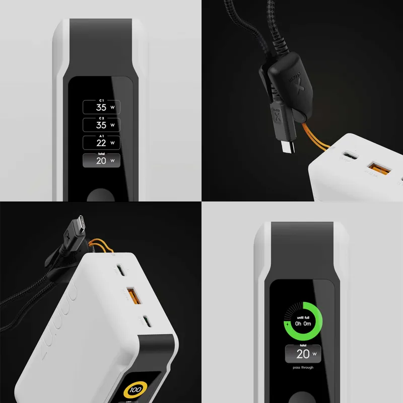 Xtorm GRS NextGen Power Bank 35W 20.000mAh USB-C/C/A Hvid - 9510359
