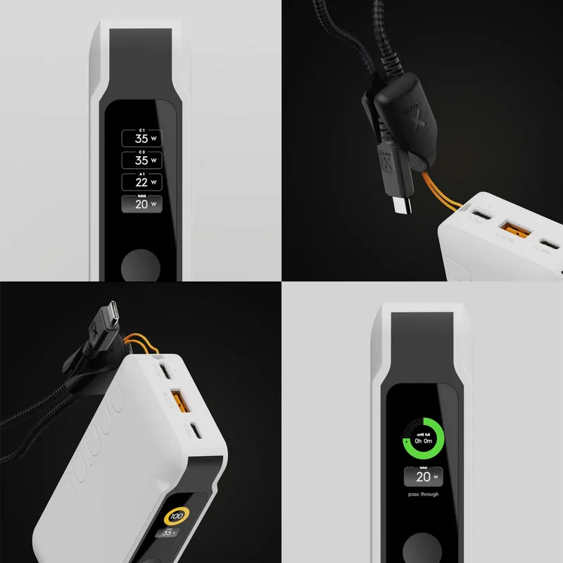 Xtorm GRS NextGen Power Bank 35W 10.000mAh USB-C/C/A Hvid - 9510356