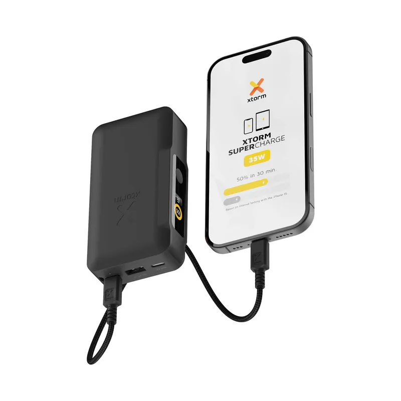 Xtorm GRS NextGen Power Bank 35W 10.000mAh USB-C/C/A Sort - 9510357