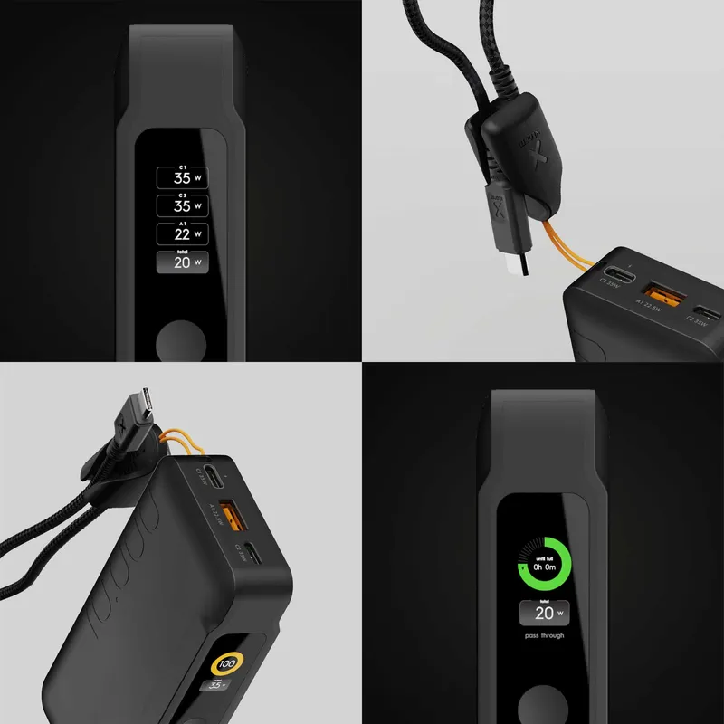 Xtorm GRS NextGen Power Bank 35W 10.000mAh USB-C/C/A Sort - 9510357