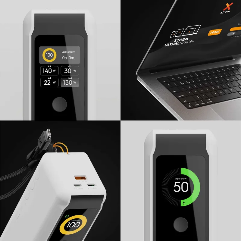 Xtorm GRS NextGen Power Bank 140W 27.000mAh USB-C/C/A Hvid - 9510365
