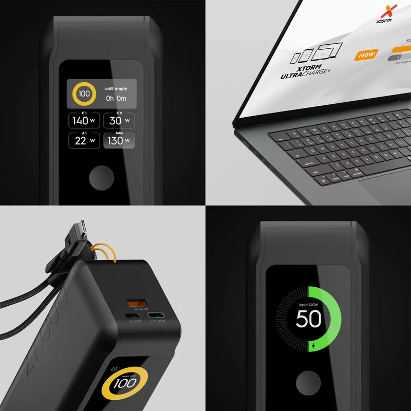 Xtorm GRS NextGen Power Bank 140W 27.000mAh USB-C/C/A Sort - 9510366