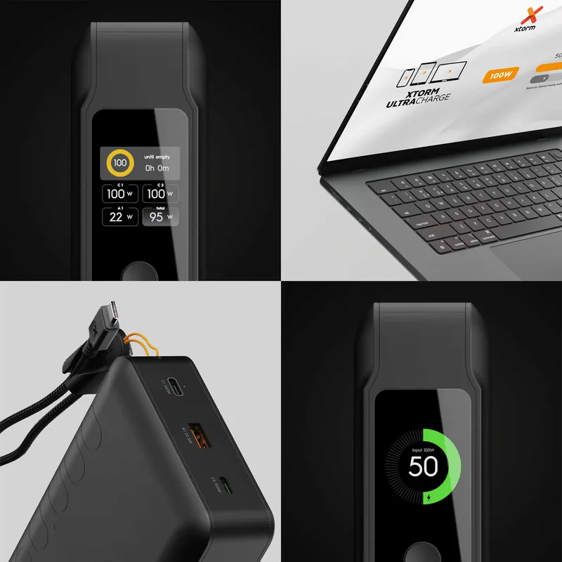 Xtorm GRS NextGen Power Bank 100W 60.000mAh USB-C/C/A Sort - 9510369