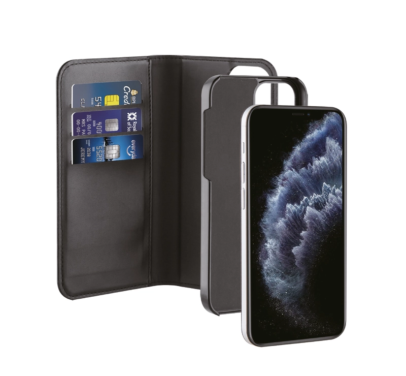 Vivanco 2i1 Wallet Case iPhone 12 mini Sort - 2862159
