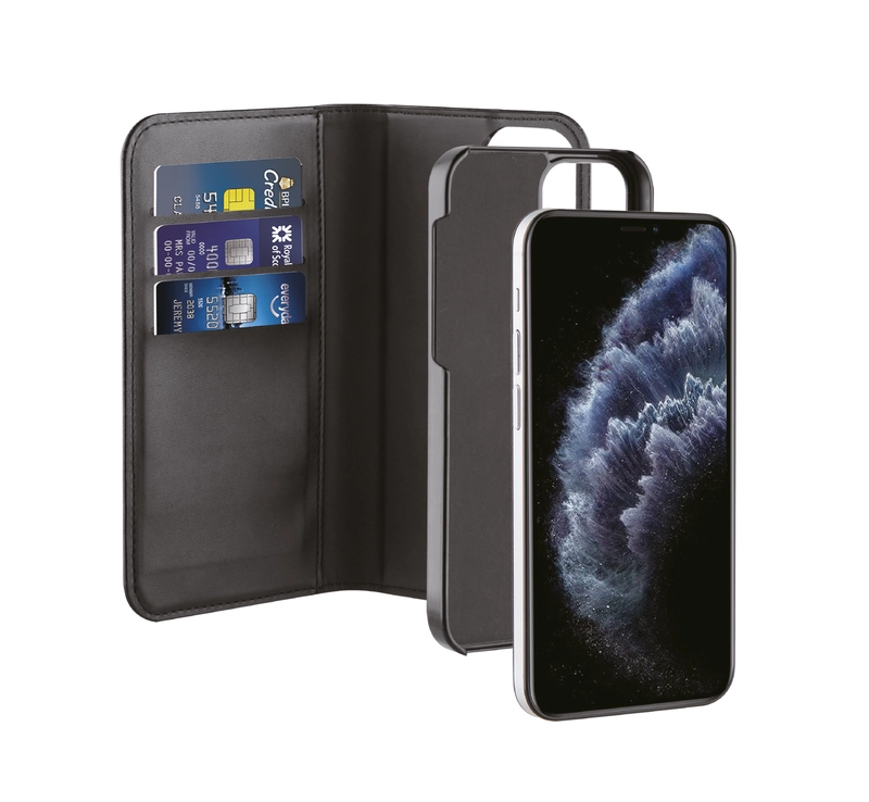 Vivanco 2i1 Wallet Case iPhone 12/12 Pro Sort - 2862162