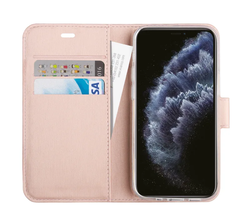 Vivanco Classic Wallet iPhone 12 Pro Max Rose Guld - 2862164