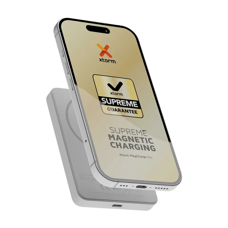 Xtorm Magnetisk Trådløs 15W Power Bank USB-C 5.000mAh Ice - 9510325