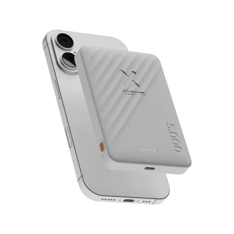 Xtorm Magnetisk Trådløs 15W Power Bank USB-C 5.000mAh Ice - 9510325