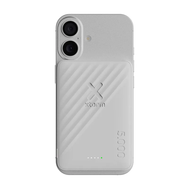 Xtorm Magnetisk Trådløs 15W Power Bank USB-C 5.000mAh Ice - 9510325
