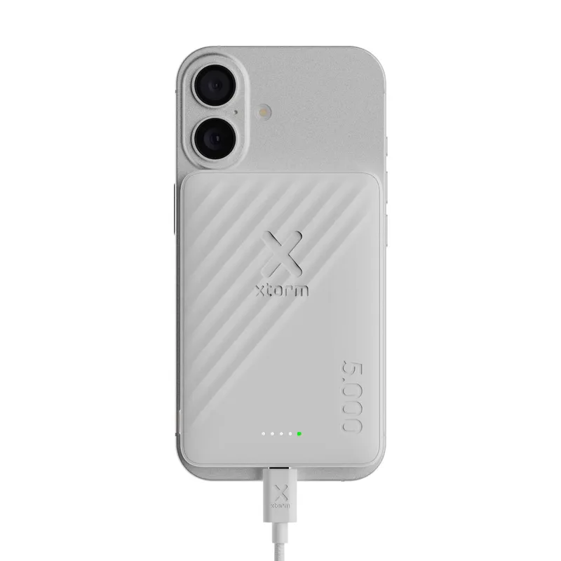 Xtorm Magnetisk Trådløs 15W Power Bank USB-C 5.000mAh Ice - 9510325