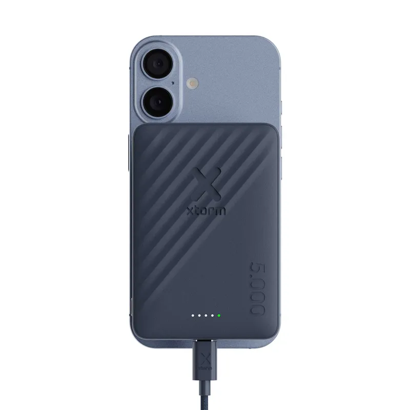 Xtorm Magnetisk Trådløs 15W Power Bank USB-C 5.000mAh Blå - 9510327