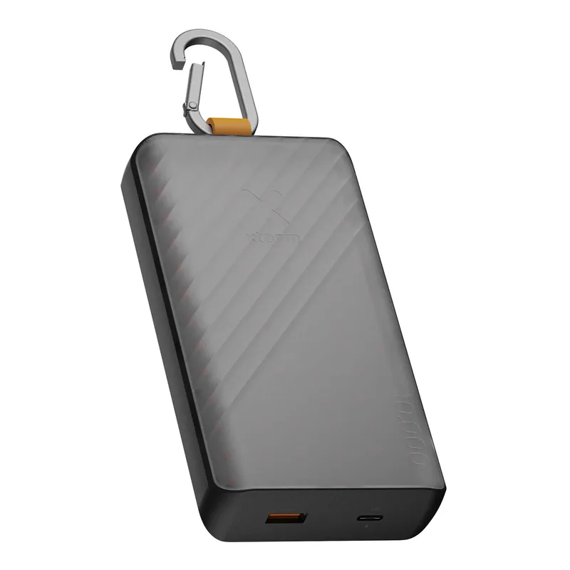 Xtorm Solcell Power Bank USB-A/C 10.000mAh/20W med lommelygte Sort - 9510355