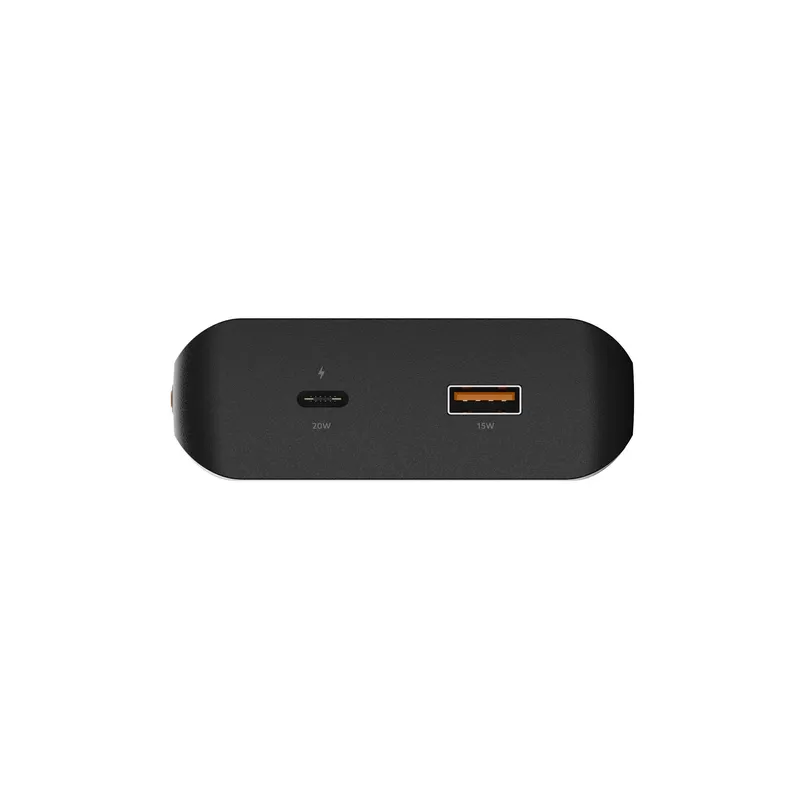 Xtorm Solcell Power Bank USB-A/C 10.000mAh/20W med lommelygte Sort - 9510355