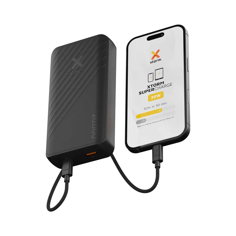 Xtorm Power Bank 20.000mAh 20W USB-C & USB-A Sort - 9510318