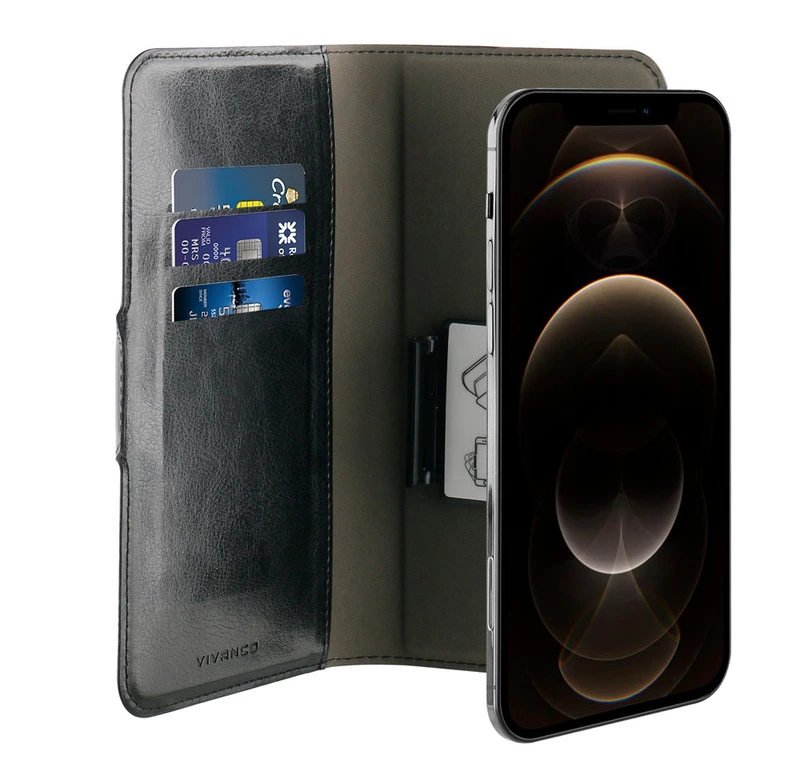 Vivanco Universal Tegnebogsetui XL 3-kort Sort - 2862367