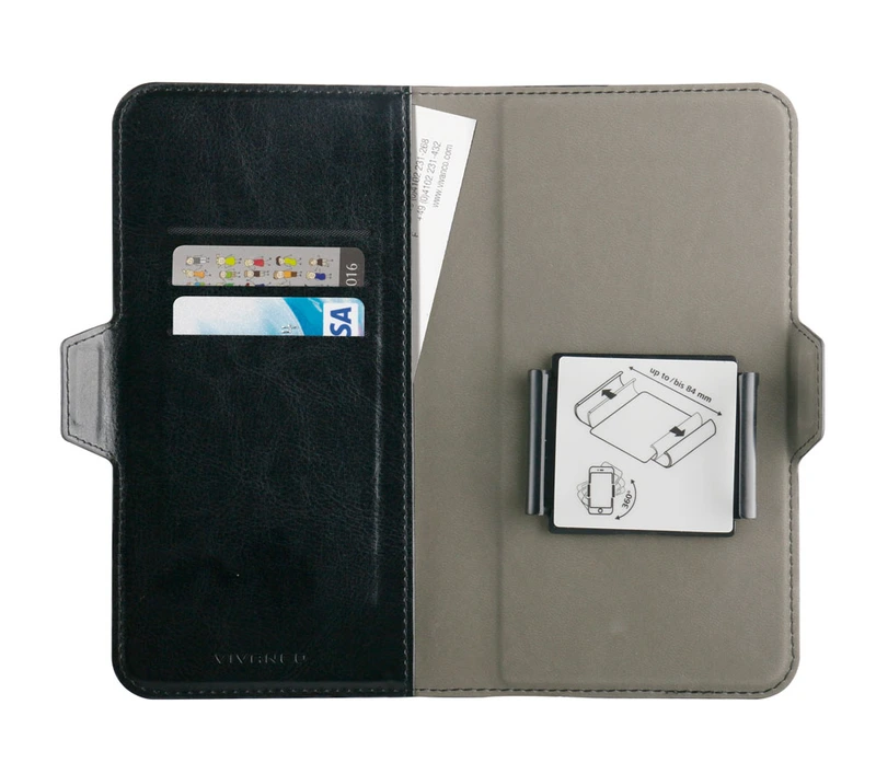 Vivanco Universal Tegnebogsetui XL 3-kort Sort - 2862367