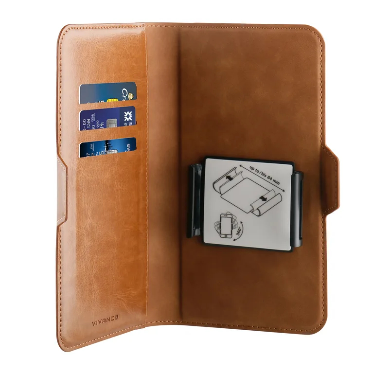 Vivanco Universal Tegnebogsetui XL 3-kort Brun - 2862368