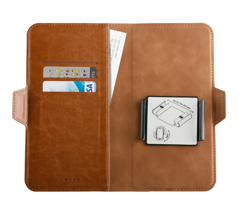Vivanco Universal Tegnebogsetui XL 3-kort Brun - 2862368