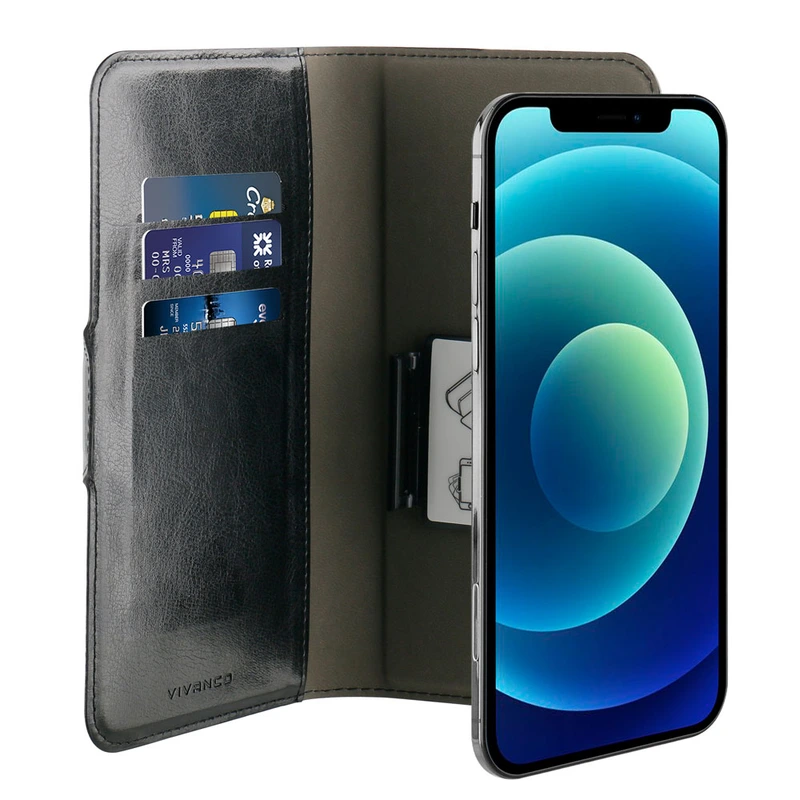 Vivanco Universal Tegnebogsetui L 3-kort Sort - 2862370