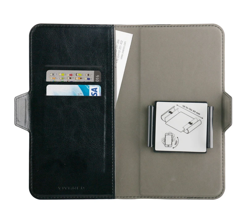 Vivanco Universal Tegnebogsetui L 3-kort Sort - 2862370