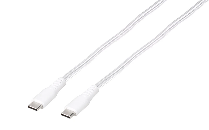 Vivanco Longlife USB-C/USB-C 2.0 kaapeli 0.5m Hvid - 2862397