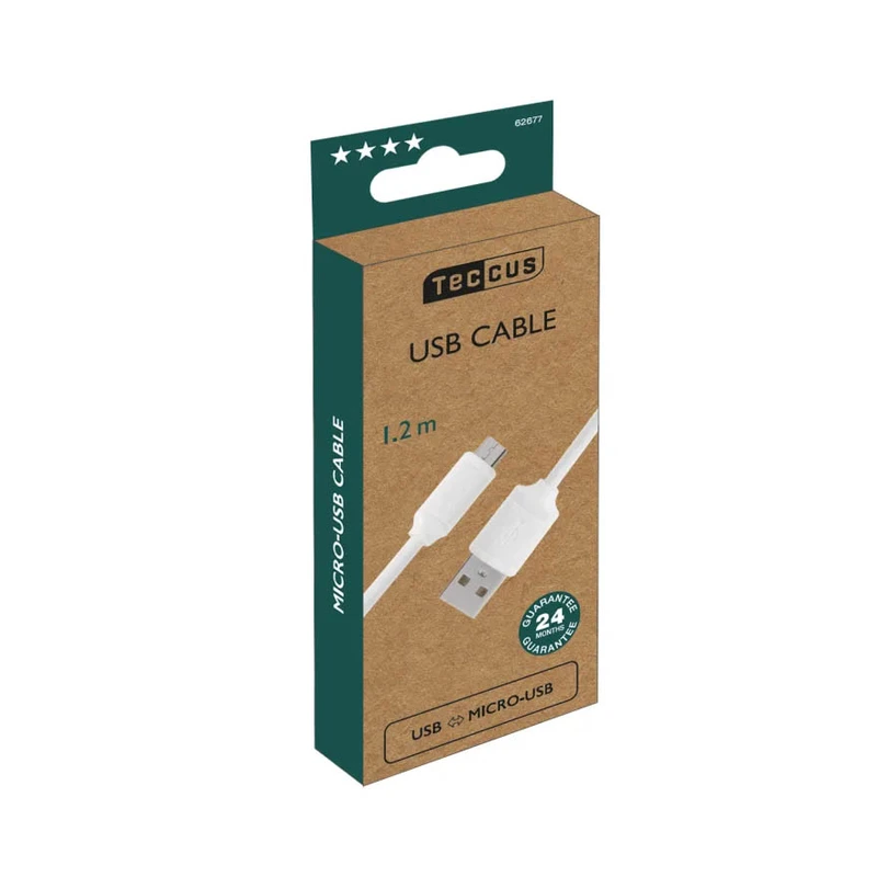 Vivanco Micro USB-kabel 1.2m Hvid - 2862677