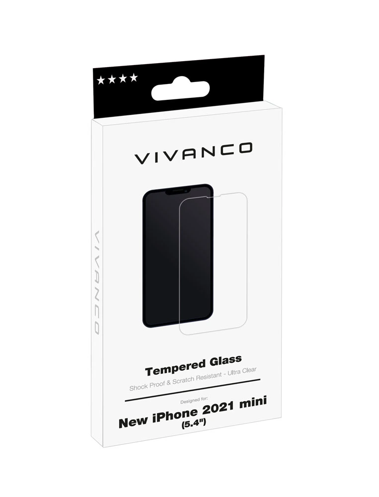 Vivanco Hærdet beskyt.glas 9H iPhone 13 mini - 2862820