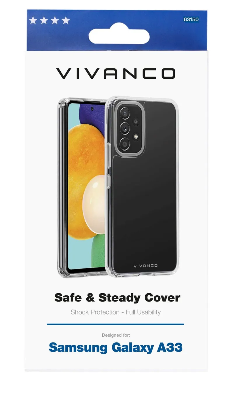 Vivanco Safe & Steady bagcover Galaxy A33 5G  Klar - 2863150
