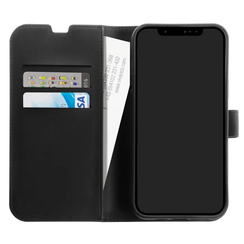 Vivanco Classic Wallet iPhone 15 Pro Sort - 2863904