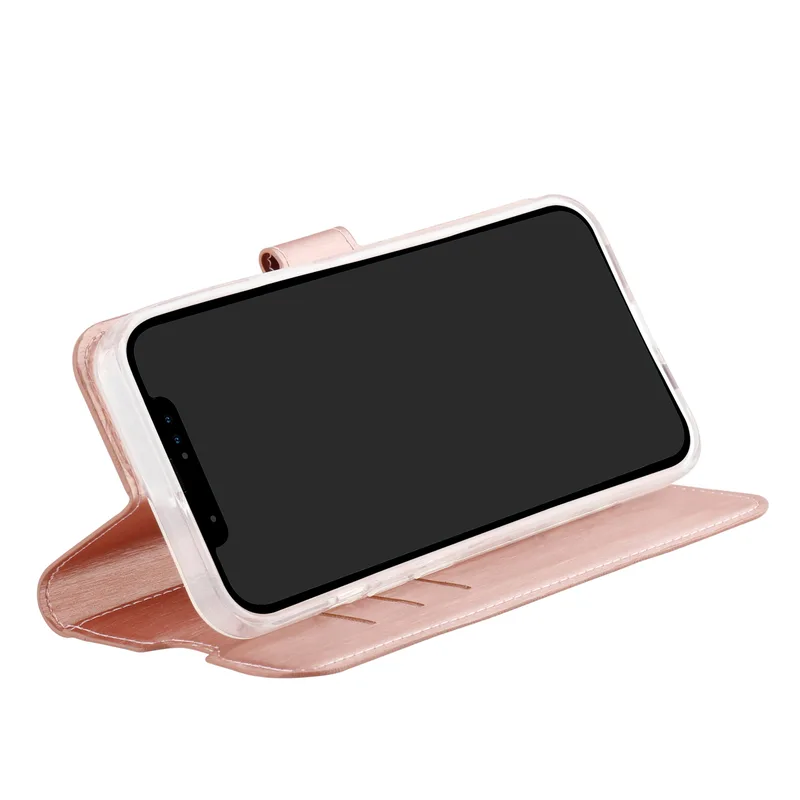 Vivanco Classic Wallet iPhone 15 Plus Rose Guld - 2863916