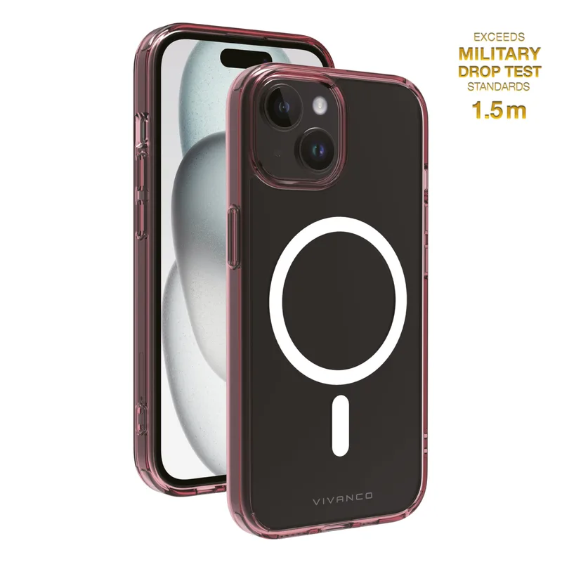 Vivanco Mag Shade Cover Apple iPhone 17e/16e/15/15/13 Klar/Lilla - 2864246