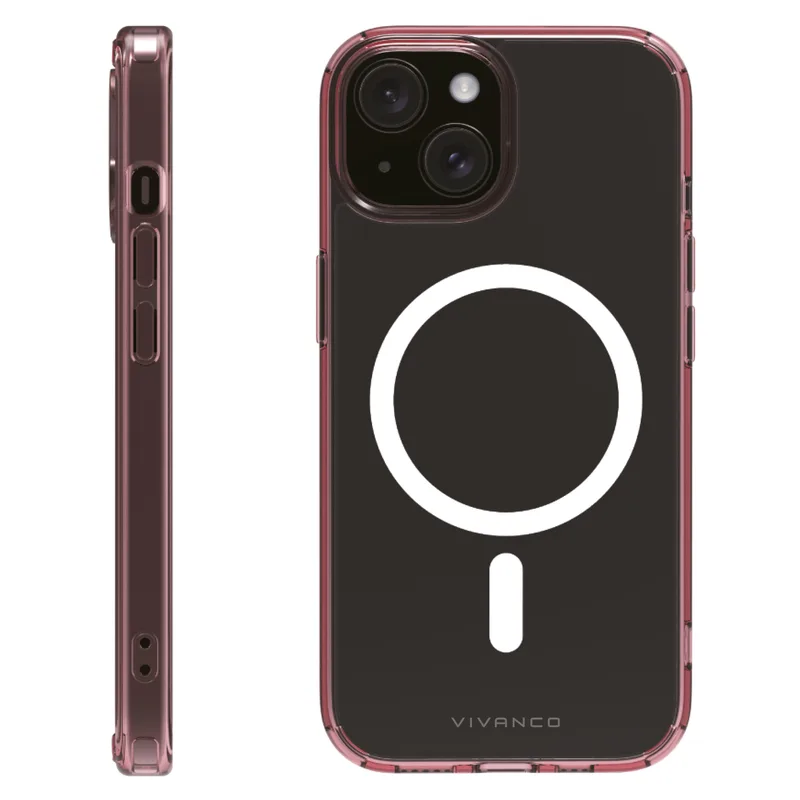 Vivanco Mag Shade Cover Apple iPhone 17e/16e/15/15/13 Klar/Lilla - 2864246