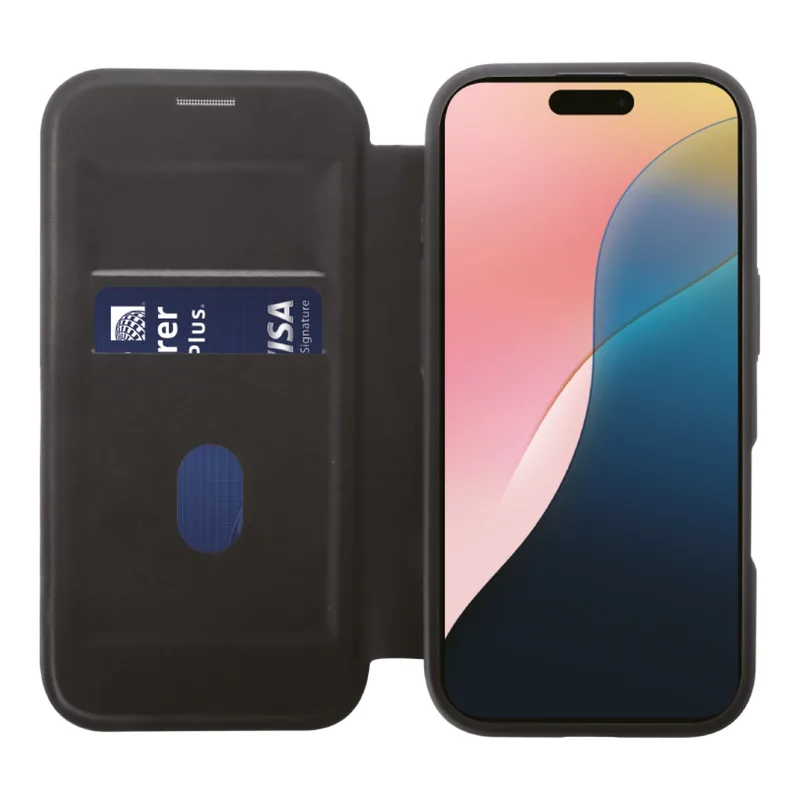 Vivanco Mag Wallet iPhone 16 Sort - 2864248