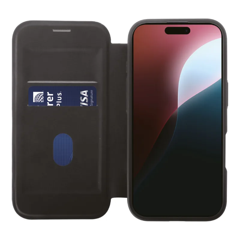 Vivanco Mag Wallet iPhone 16 Pro Sort - 2864254