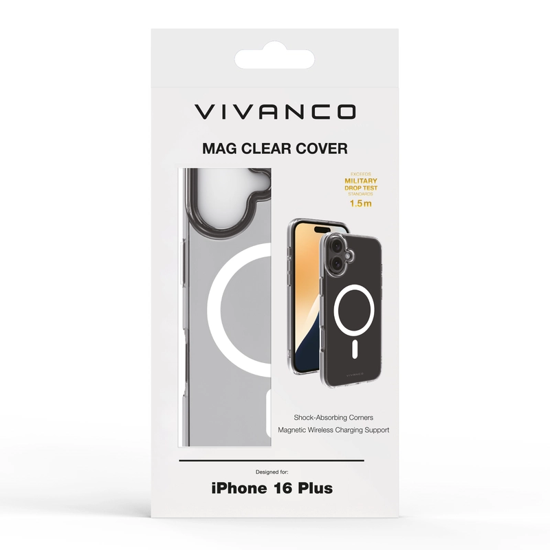 Vivanco Mag Clear Cover iPhone 16 Plus Klar - 2864260