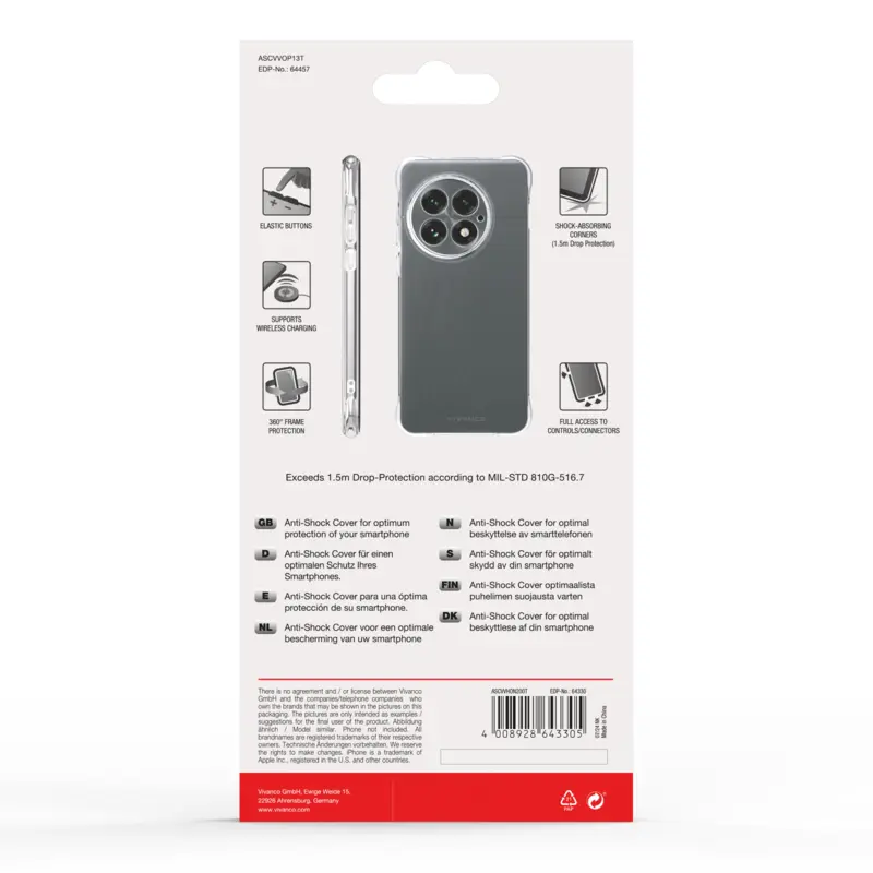 Vivanco Anti-Shock Cover OnePlus 13 5G Klar - 2864457