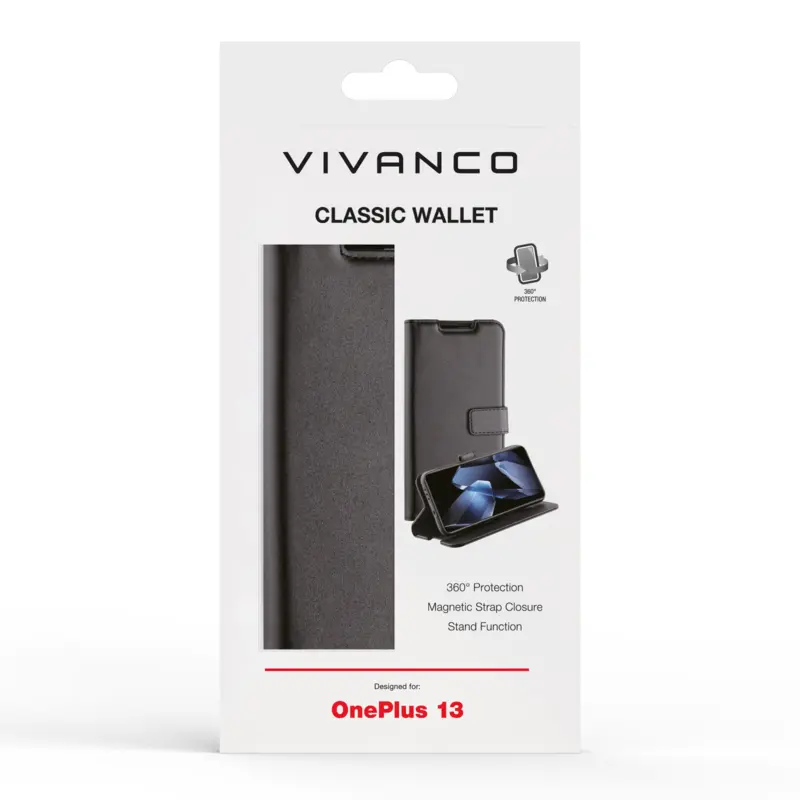 Vivanco Classic Wallet OnePlus 13 5G Sort - 2864458