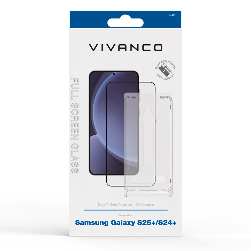 Vivanco Fuldskærm Beskyttelsesglas Samsung Galaxy S25+/S24+ - 2864475