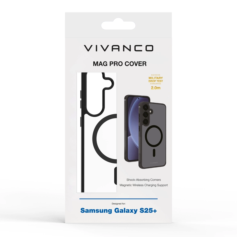 Vivanco Mag Pro Cover Samsung Galaxy S25+ Clear/Sort - 2864508