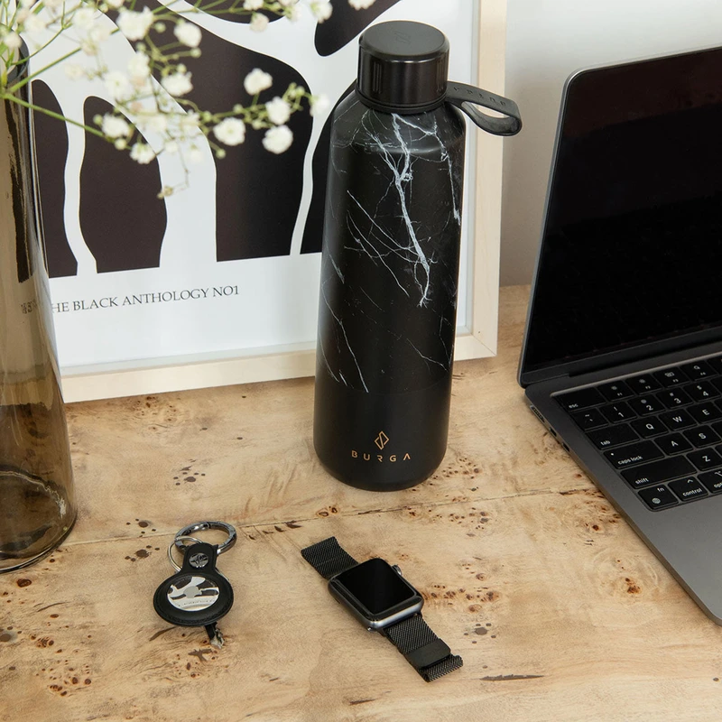 Burga Metal Mesh Black - Apple Watch 42/44/45/46/49mm Metal urrem - 2178229