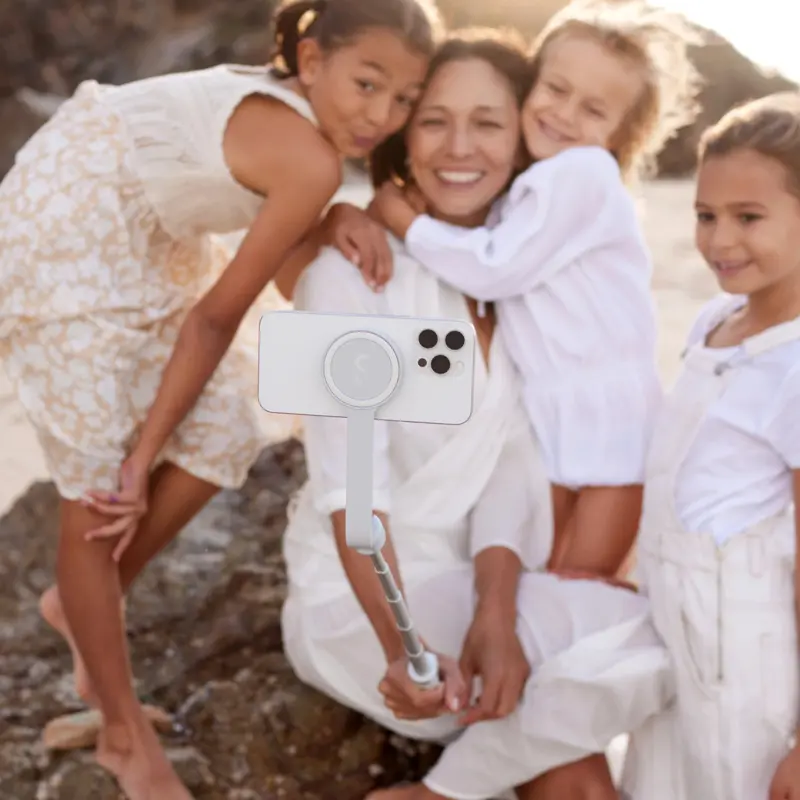 Shiftcam SnapStand Selfie MagSafe kompatibel 78cm foldbar Greige - 2935195