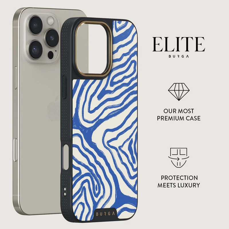 Burga Seven Seas - Apple iPhone 16 Pro Max Cover Elite Magsafe Sort/Guld - 2938193