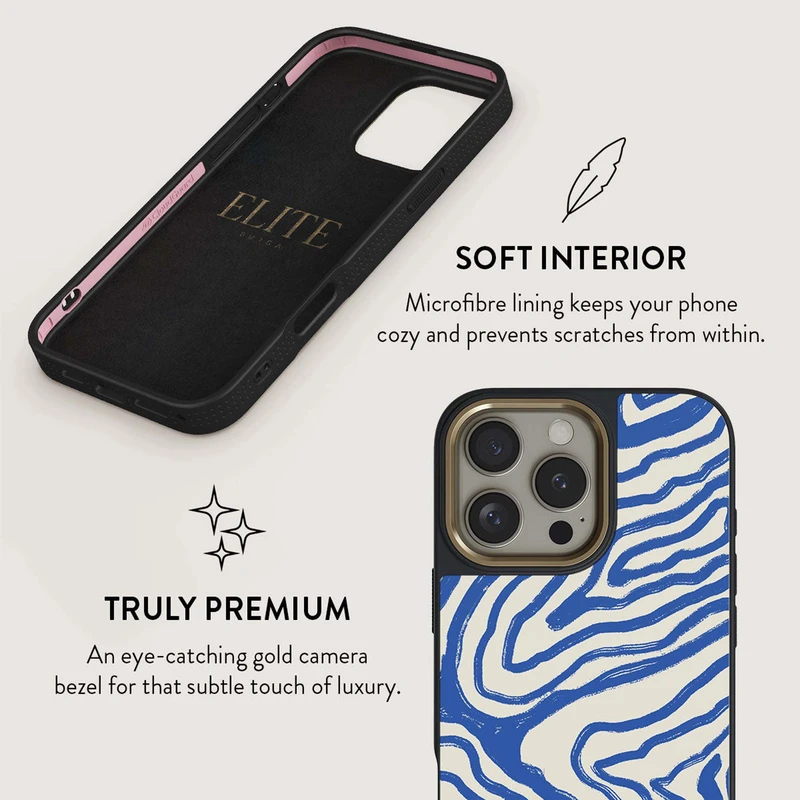 Burga Seven Seas - Apple iPhone 16 Pro Max Cover Elite Magsafe Sort/Guld - 2938193