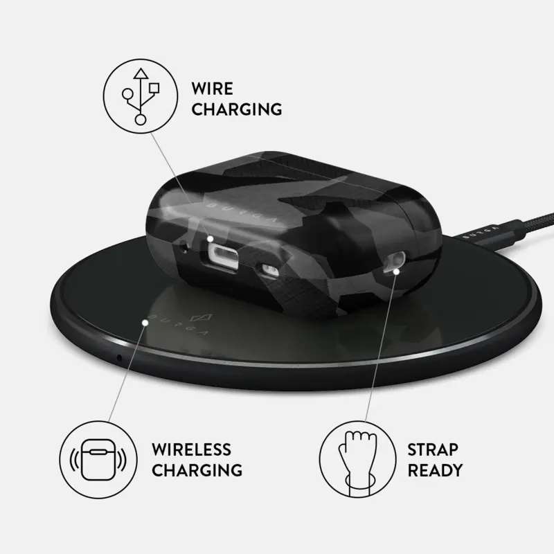 Burga Night Black Camo - Apple AirPods Pro 2 Case - 2800484