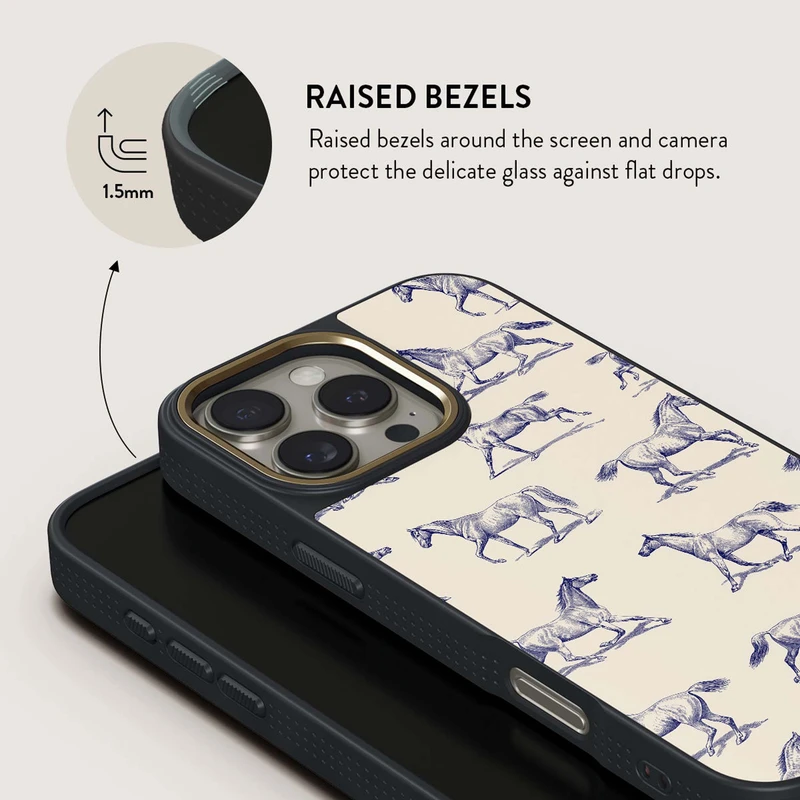 Burga Derby Race - Apple iPhone 16 Pro Max Cover Elite Magsafe Sort/Guld - 2939489