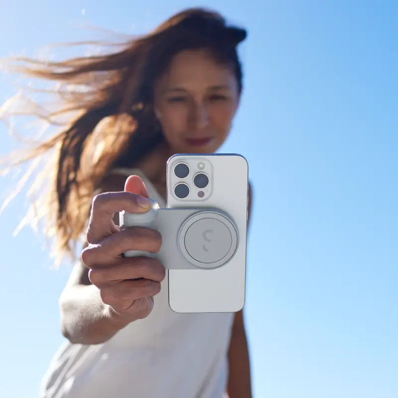 Shiftcam SnapGrip Pro Qi2 med batteri MagSafe-kompatibelt Greige - 2949679